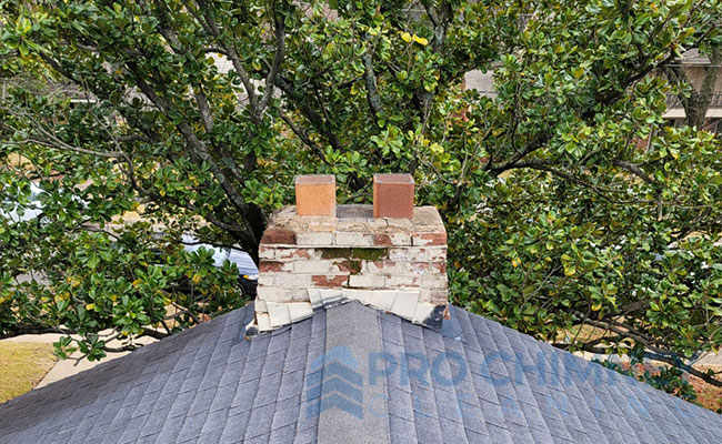 red brick chimney in springville